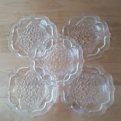 ガラス製のお皿 5枚セット