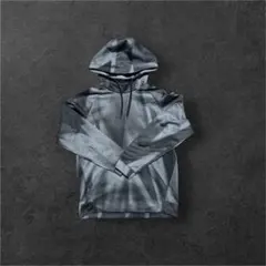 Nike ナイキ　グレー ストライプパーカー　裏起毛