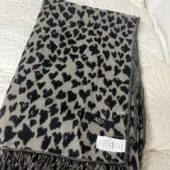 AZUL by moussy マフラー ストール フリンジ レオパード