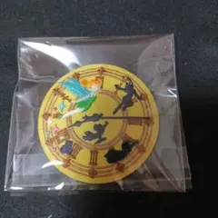 新品　Disney ピーターパン　刺繍缶バッジ　ビスケット　缶バッジ