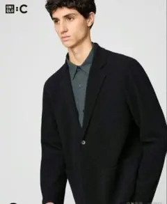 ほぼ新品　UNIQLO　C 　ニットジャケット　テーラードジャケット