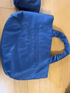 コメダ ネイビー刺繍ロゴトートバッグ ポーチ付き
