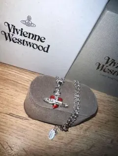 ヴィヴィアンウエストウッド 赤ハートネックレス★