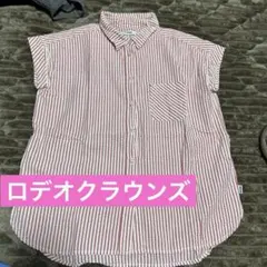 RCWB ロデオクラウンズ 半袖 ストライプ シャツ　オーバーサイズのサムネイル