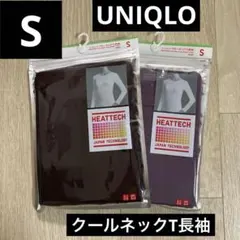 新品2枚UNIQLOヒートテッククールネックT長袖★レディースS