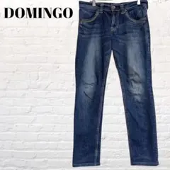 ドミンゴ　ストレートデニム　日本製　牛革　ヴィンテージ加工 デニムパンツ Y2Kのサムネイル