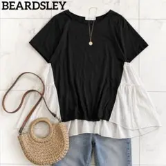 BEARDSLEY　ティアード　トップス　異素材　チュニック　半袖のサムネイル