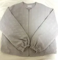 ノーカラーブルゾン　レディース　アウター