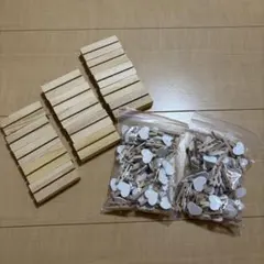 結婚式　木製メニュースタンド&ハート型クリップセット