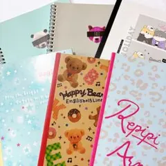 英語ノート　罫線ノート　方眼ノート　まとめ売り　6冊　かわいい　女の子