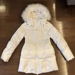 GYDA ホワイトダウンジャケット フード付き