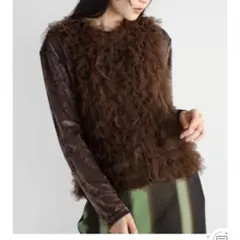 ラディエイト　チュール　フリル　ベスト　ジレ　シアー