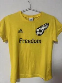 adidas イエロー Tシャツ サッカーデザイン サイズ12
