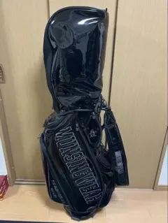 ま*お様 TIE GOLF 木梨サイクル キャディバッグ 黒/緑 使用感有り