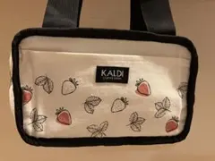本日発売★KALDI ★いちご柄 保冷バッグ
