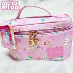 セール !! Jewelpet キャラクター柄 中型 ピンク バニティポーチ