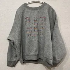 GAP 刺繍ロゴ グレー スウェット