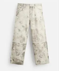 ZARA アブストラクト柄パンツ EU38(JP30)［値下げ交渉可］のサムネイル