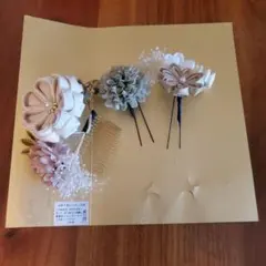 花モチーフ 髪飾りセット
