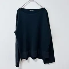 ミッシェルクラン カシミヤ混長袖ニット セーター M MICHEL KLEIN