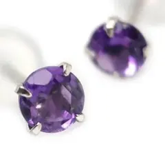 k10wg スタッドピアス アメジスト3mm