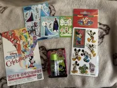 ディズニー　シール　ポストカード　リップ　まとめ売り