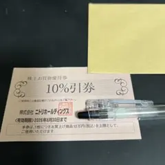 ニトリ　株主優待　10％割引　一枚