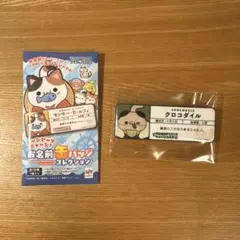 ワンピース ニャンピース お名前缶バッジ クロコダイル