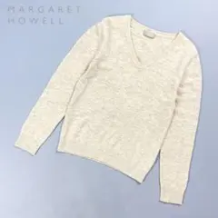 美品 マーガレットハウエル カシミヤウールニット ベージュ サイズ2*GD27