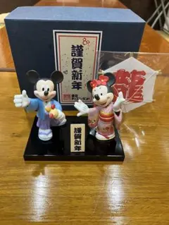 未使用！東京ディズニーランド 謹賀新年 ミッキー ミニー フィギュア 新品 未使用 和装 ミッキー&ミニー フィギュア 東京ディズニーリゾート