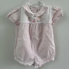 お値下げしました！(FAMILIAR 襟付きロンパース 70サイズ ピンク系)