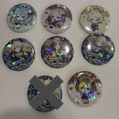 初音ミク　ホログラム缶バッジ　コラボ　7個セット