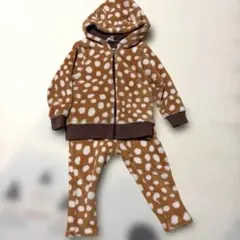 PARTY PARTY 鹿柄フード付きトレーナー