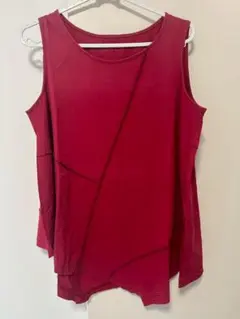 マツオインターナショナル ノースリーブトップス レッド 40 ar02023