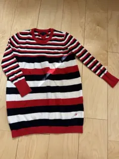 TOMMY HILFIGER ストライプ ワンピース 7号