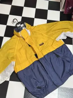 DASH TEK ナイロンジャケット　Lサイズ　イエロー　ネイビー