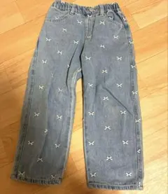 branshes リボン刺繍デニムパンツ 110cmのサムネイル