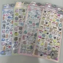 オバケーヌ　うるちゅる　ぷっくりシール　ボンボンドロップシール風　4枚セット