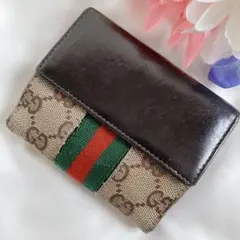 激レア✨GUCCI グッチ折り財布 シェリーライン ジャッキー GGキャンバス