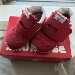 【土日セール】ミキハウス ×ミズノ　コラボスニーカー 赤　15cm