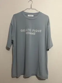 GELATO PIQUE HOMME ロゴTシャツ 半袖 ブルー メンズ