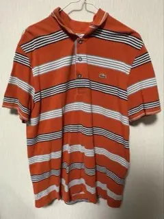 LACOSTE ボーダー ポロシャツ 半袖