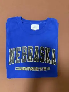 CORISCO NEBRASKA カレッジロゴ Tシャツ ブルー