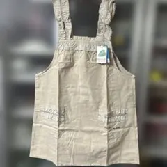 NaturalPaletteタグ付き未使用　麻混ナチュラルコットンエプロンM〜L