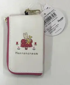 マロンクリームキーパスポーチ【新品未使用】定期入れ