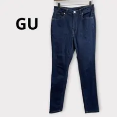 GU /ジーユー★ハイウエストスキニージーンズ　デニム　ダークブルー　70サイズ