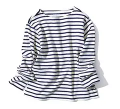 無印良品 太番手ボートネック長袖Tシャツ