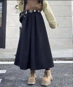 2ly2 コーデュロイスカート ブラック