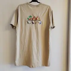 エジプト刺繍入りTシャツ（ベージュ）