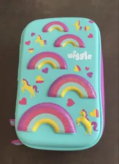 未使用　虹とユニコーンの筆箱　ふでばこ　新学期　かわいい　ペンケース　小物入れ